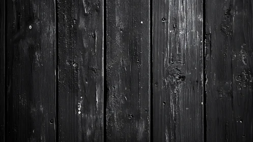 Weathered black wood boards with cozy rustic character.