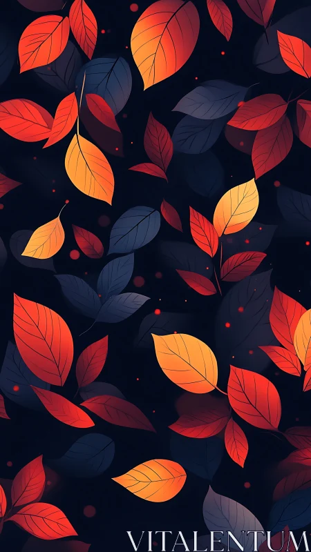 Chromatic foliage tessellation in layered digital gradient space.