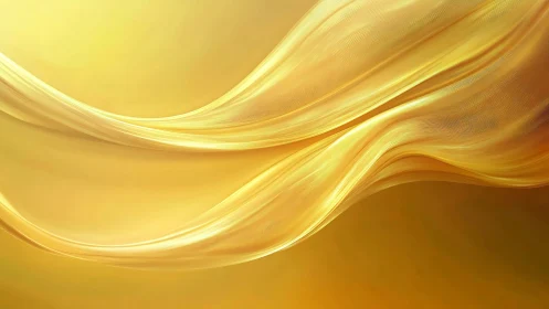 Golden translucent waves curve across warm abstract field