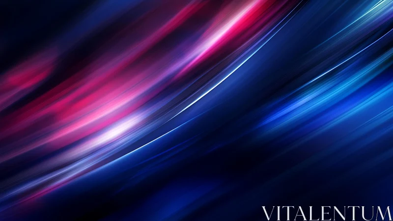 Dynamic Abstract Light Streaks in Blue and Pink Digital Art.