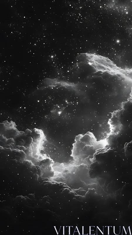 Storm-born nebula curls cradle a quiet scatter of stars