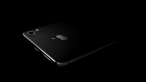 Sleek Black Smartphone. Premium Design Showcase.