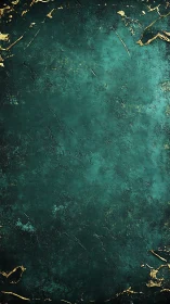 Emerald patina horizon kissed by wandering veins of gold.