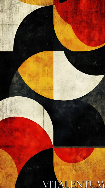 Bold circles and color blocks create a playful modern rhythm