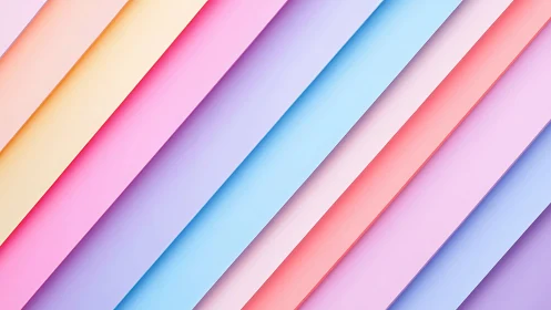 Pastel diagonal stripes create a soft geometric rhythm.