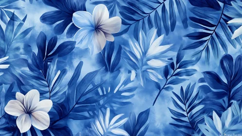 Dreamy Blue Garden Escape.