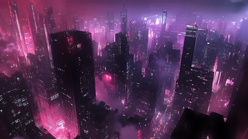 Neon-soaked skyline where night streets hum with dreams.