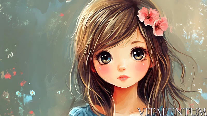 Wide-eyed daydreamer studies the world through painted starlight