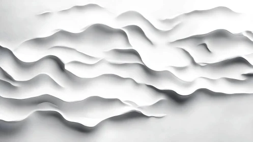 Monochrome undulating surface with layered curved ridges.