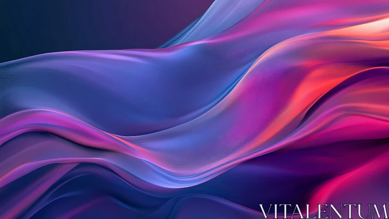 Iridescent digital waves with flowing neon gradients.