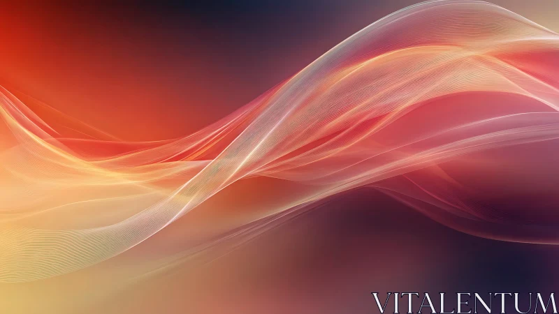 Silken lightwaves drift across a twilight gradient sky