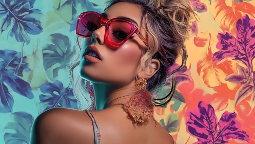 Bold summer glamour shines in vibrant tropical color dreams