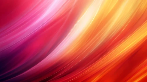 Radiant red and gold light streaks curve across canvas.