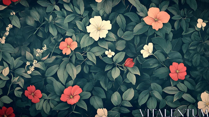 Garden Dreams in Coral and Cream.