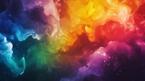 Chromatic nebula diffusion with spectral gradient dynamics.