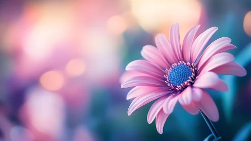 Pink Gerbera Dreams: Soft Focus Botanical Bloom.