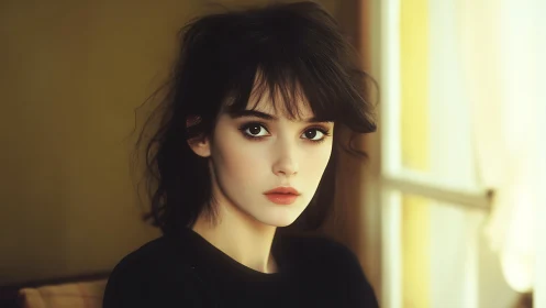 Soft morning light studies a quiet, wide-eyed portrait