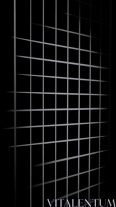 Rectilinear grid structure forms diagonal perspective plane