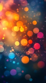 Vibrant bokeh orbs glow across deep teal gradient field.