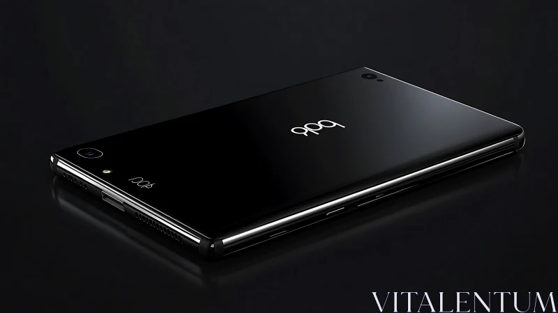 Sleek Black Android Smartphone Rendered in Premium 3D.