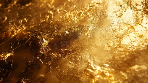 Shimmering Gold Texture Abstract Background with Metallic Highlights.
