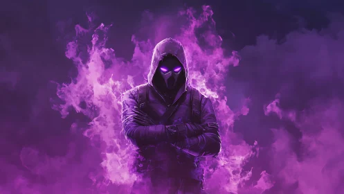 Hooded spectral operative in violet energy vortex field