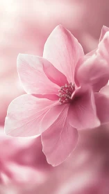 Blush petal bloom drifting in a soft pink daydream.