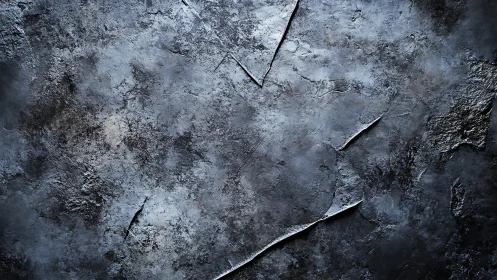 Weathered dark concrete wall surface shows cracked texture