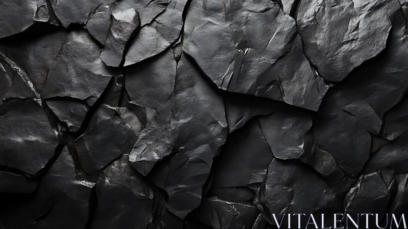 Dark Slate Stone Texture Background, Realistic and Dramatic Style.