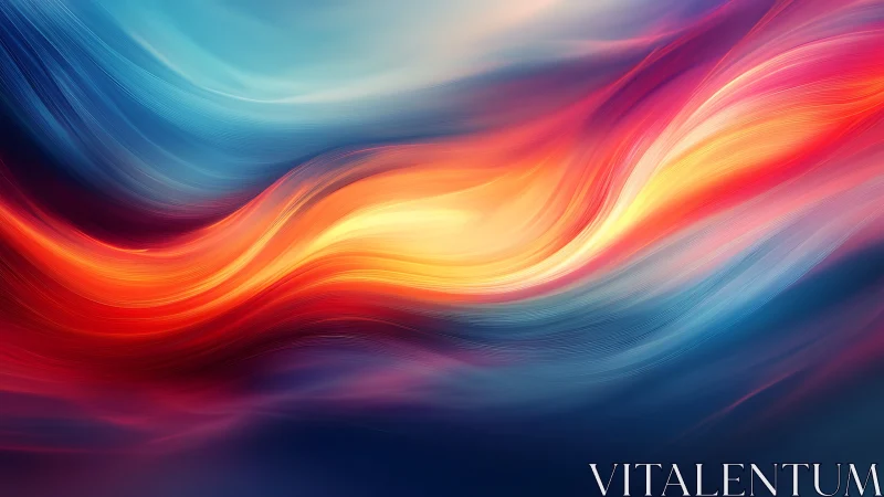 Gentle river of color drifting through a luminous sky.