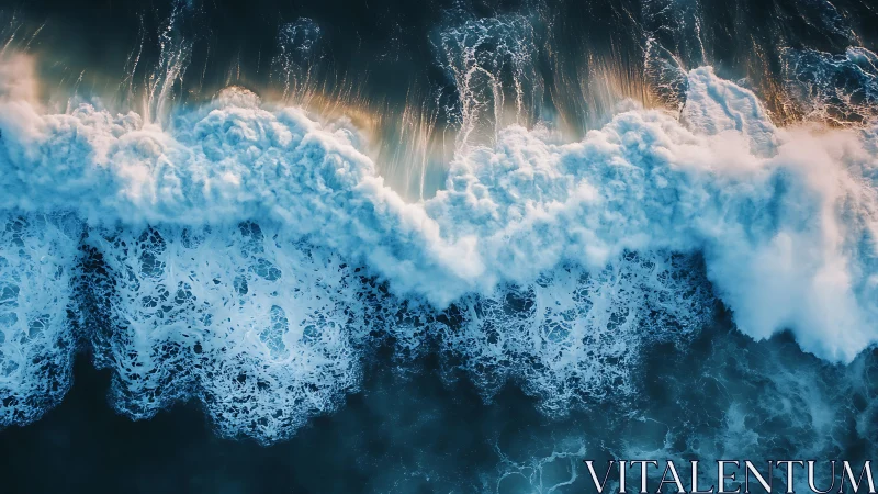 Crescendo of Aerial Waves Frosted in Sunrise Foam.