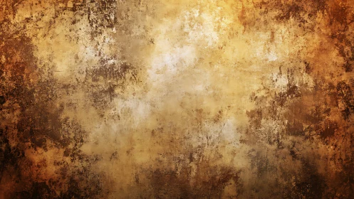 Aged ochre grunge texture forms a mottled abstract surface