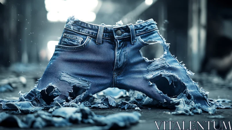 Shattered Blue: Denim's Explosive Urban Rebellion.
