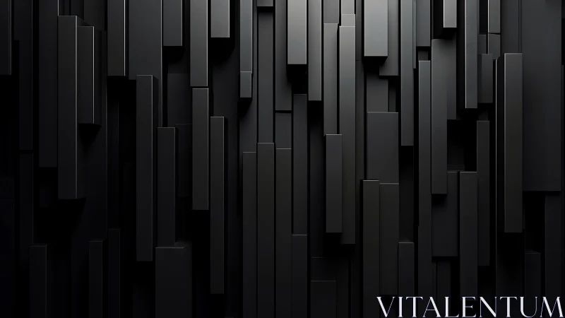 Midnight monoliths rising in a silent geometric skyline.