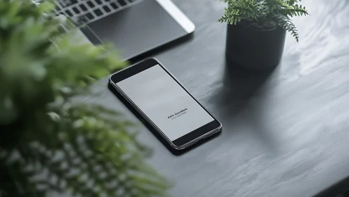 Minimalist Workspace. Modern Device Setup.