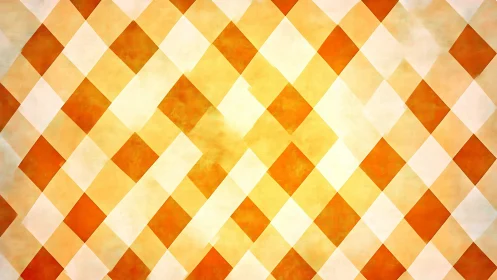 Sunlit diamond lattice of warm citrus-tinted geometry.