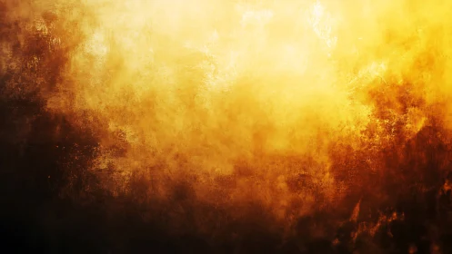 High-contrast golden texture with dense atmospheric diffusion gradients