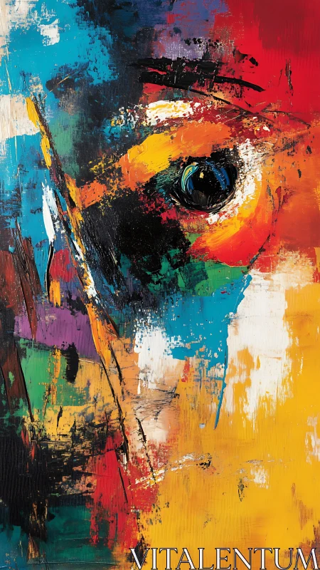 Color storms converge to sculpt one restless watching eye