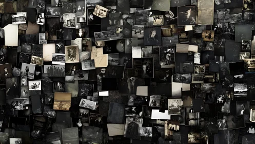 Gentle collage of vintage photos celebrating shared memories.