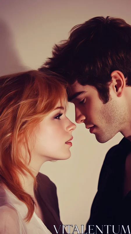 Two Souls Share a Tender Moment of Romance