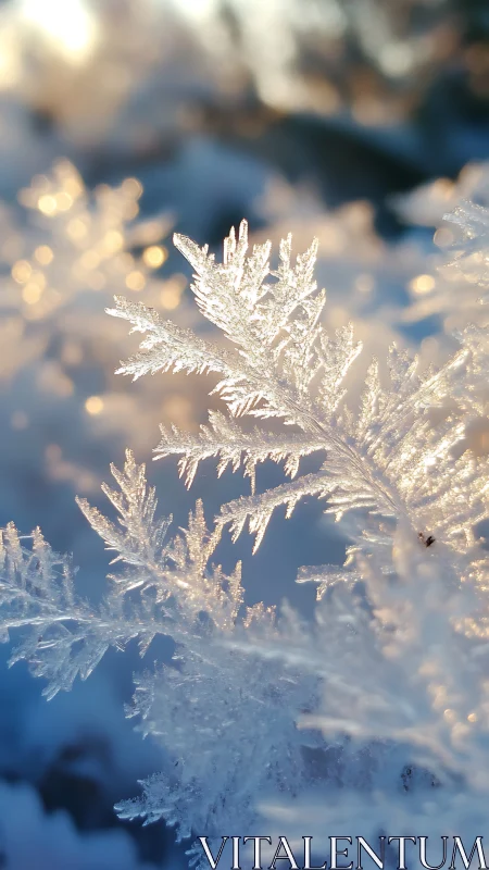 Glowing winter snowflakes catching the day’s first light.