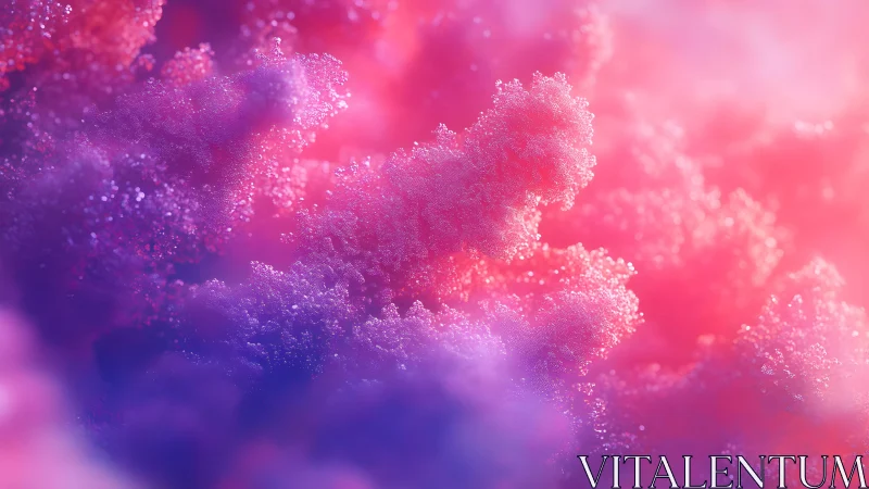 Dreamy Abstract Pink and Purple Macro Texture in Soft Focus.