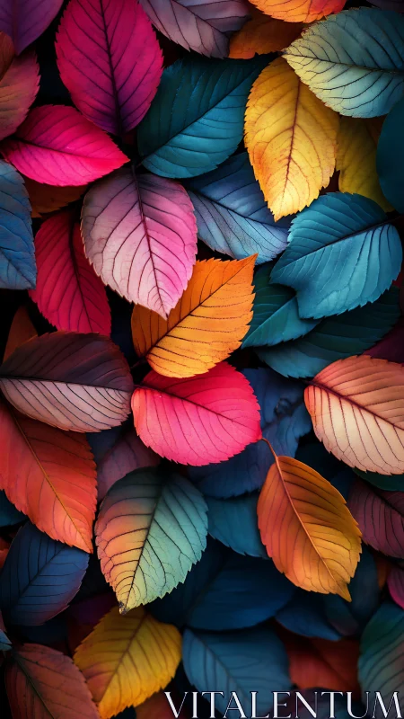 Leaves trade midnight whispers in a kaleidoscope of color