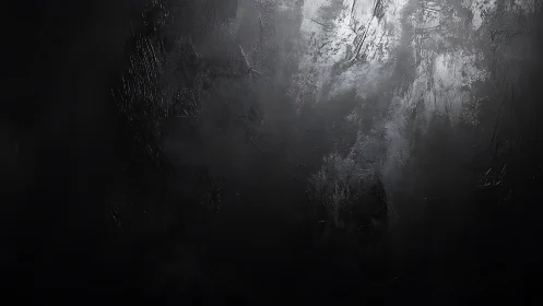 Dark textured surface shows subtle highlights and rough relief