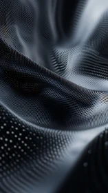Gently flowing digital mesh folds into a soft abstract valley