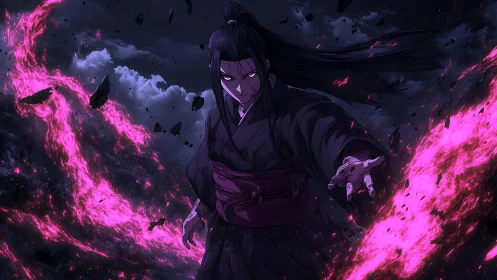 Violet inferno bends around a vengeful sorcerer&rsquo;s command