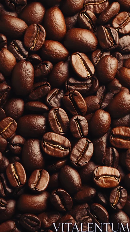 Slow morning magic in a sea of glossy coffee beans.