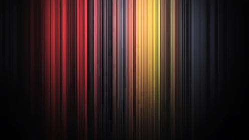 Vertical light spectrum bands in moody gradient space.