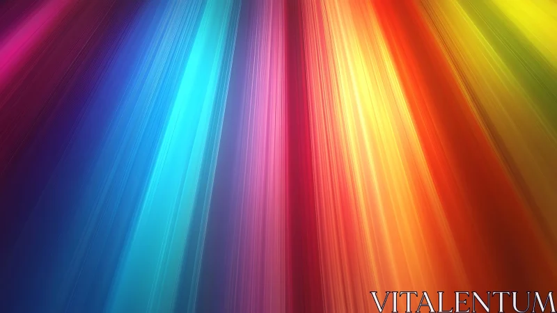 Prismatic comet trails cascading through a neon twilight sky.