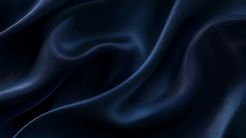 Dark navy fabric folds with smooth reflective surface.